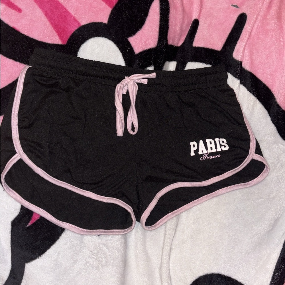 Forever 21 Black and Pink Athletic Shorts